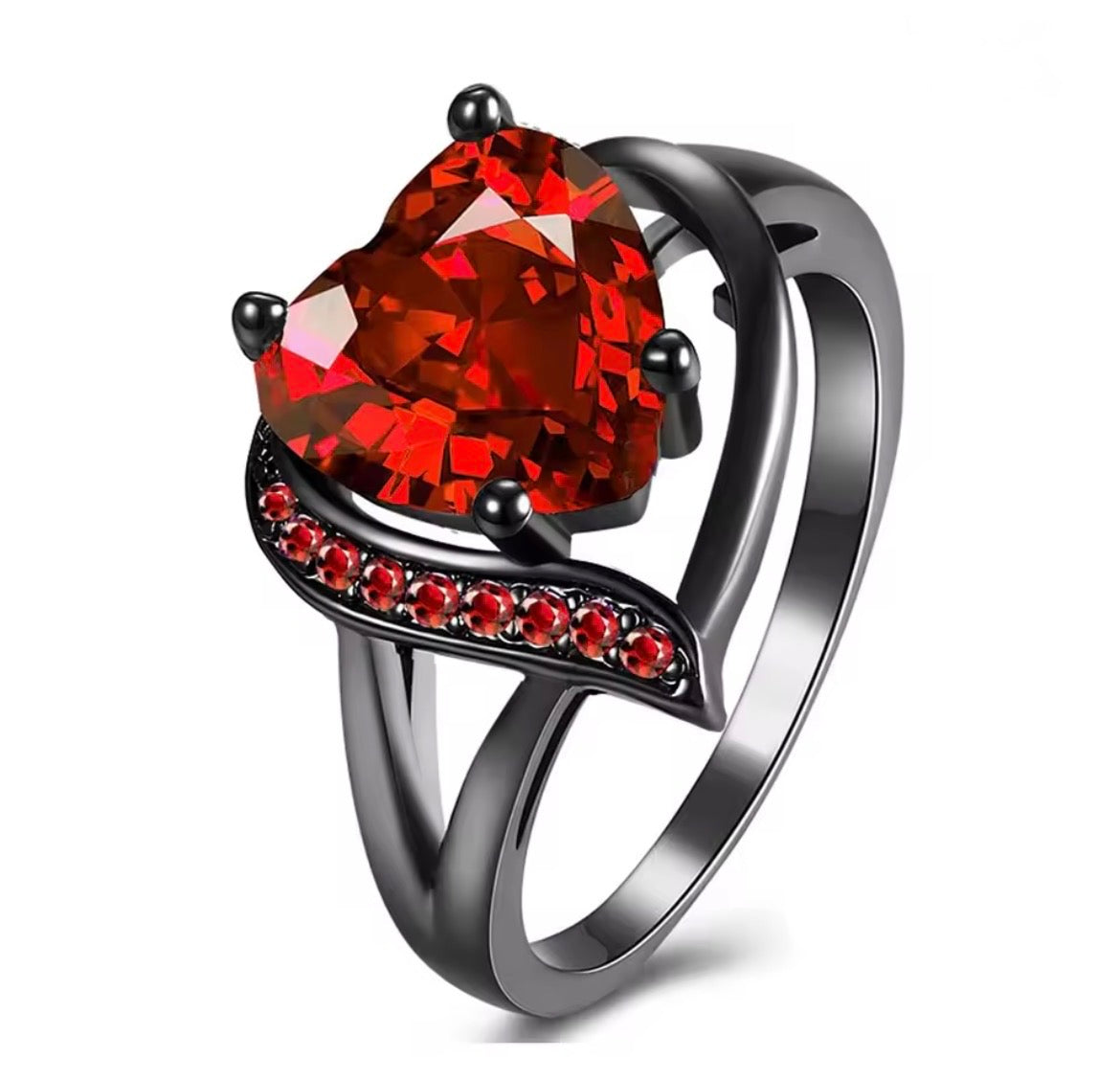 Female heart ring
